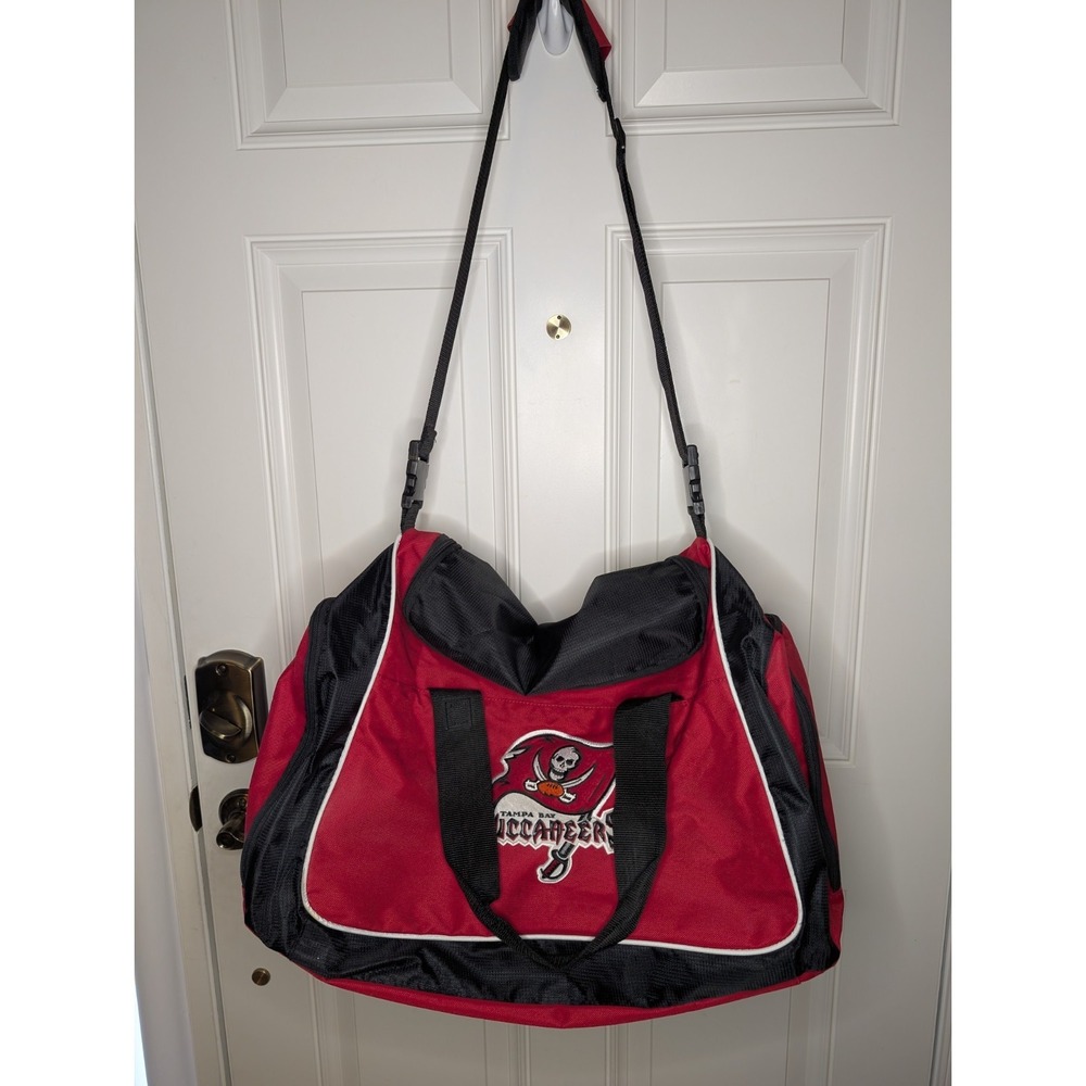 Tampa Bay Buccaneers NFL Officially Licensed Product Duffle Gym Bag Red Sports